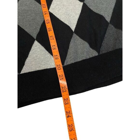 Merona Argyle Diamond Pullover Knit Sweater Preppy Formal - Picture 10 of 12